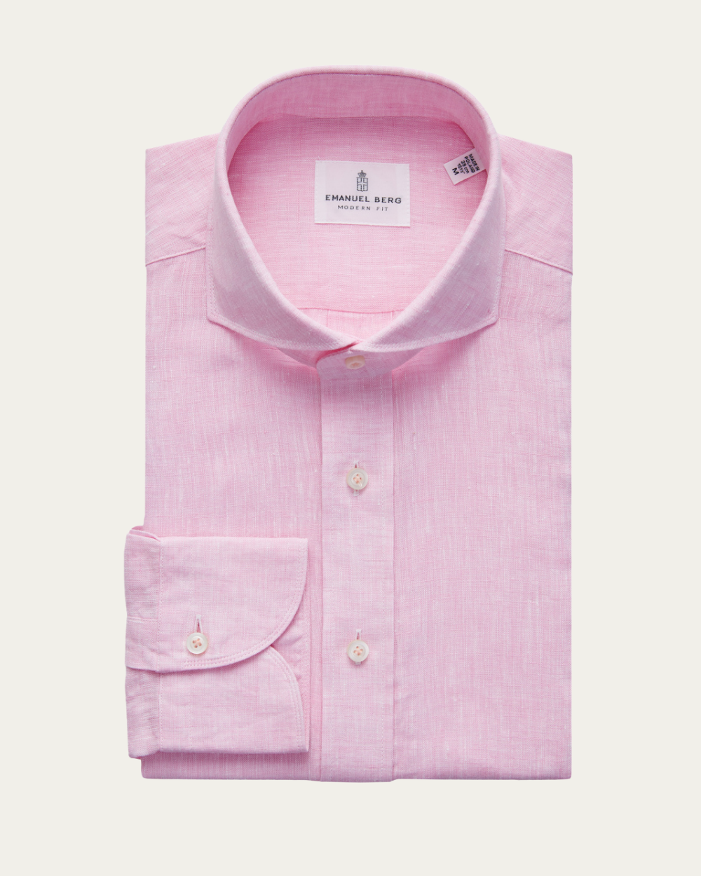 Różowa koszula lniana | Emanuel Berg