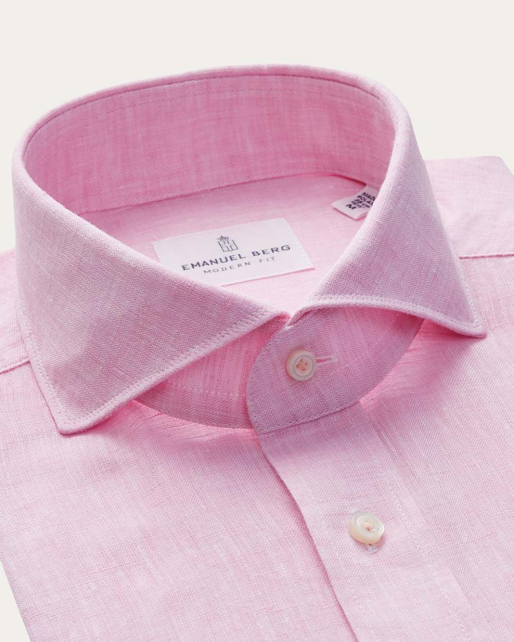 Różowa koszula lniana | Emanuel Berg