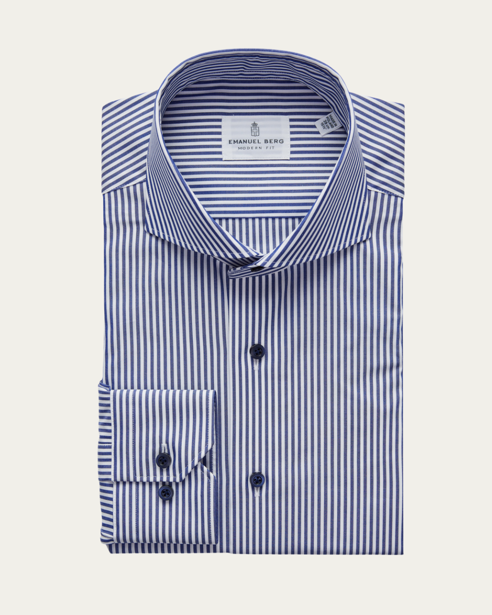 Emanuel Berg | Blue Striped Cotton Shirt