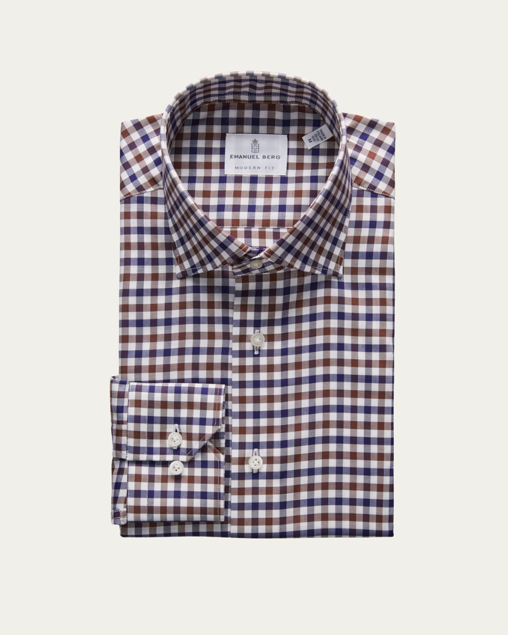 Emanuel Berg | Gingham Check Cotton Shirt