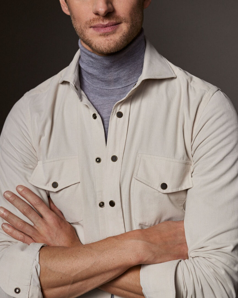 Beige Corduroy Shirt | Emanuel Berg