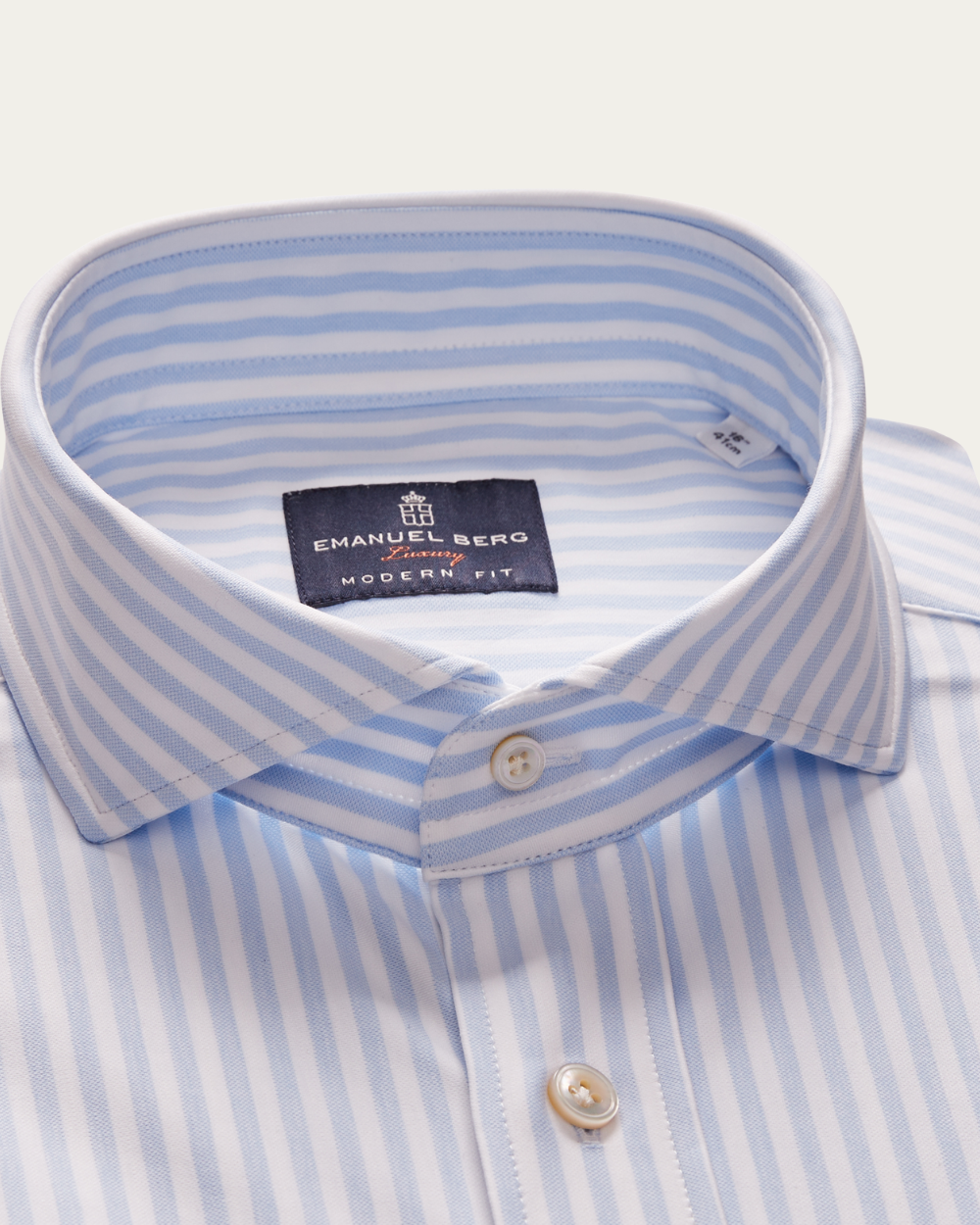Emanuel Berg | Striped 4Flex Cotton-Blend Shirt