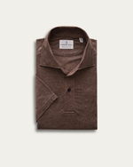 Brązowe polo z Jersey'u