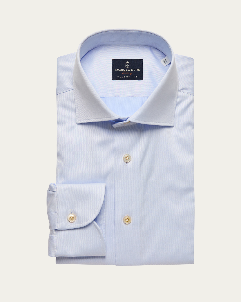Emanuel Berg | Light Blue Royal Twill Shirt