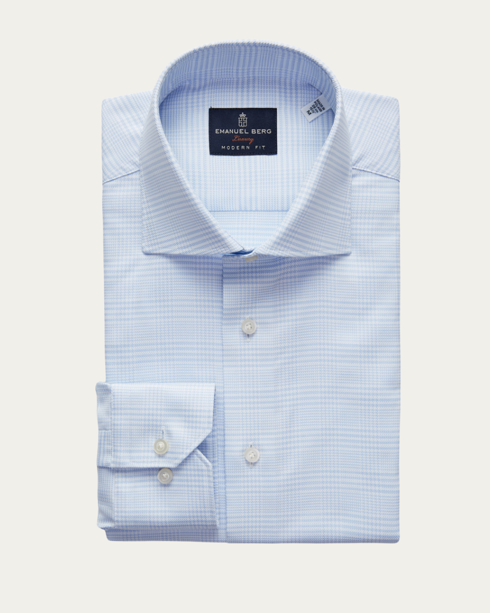 Emanuel Berg | Prince of Wales Check Cotton Shirt