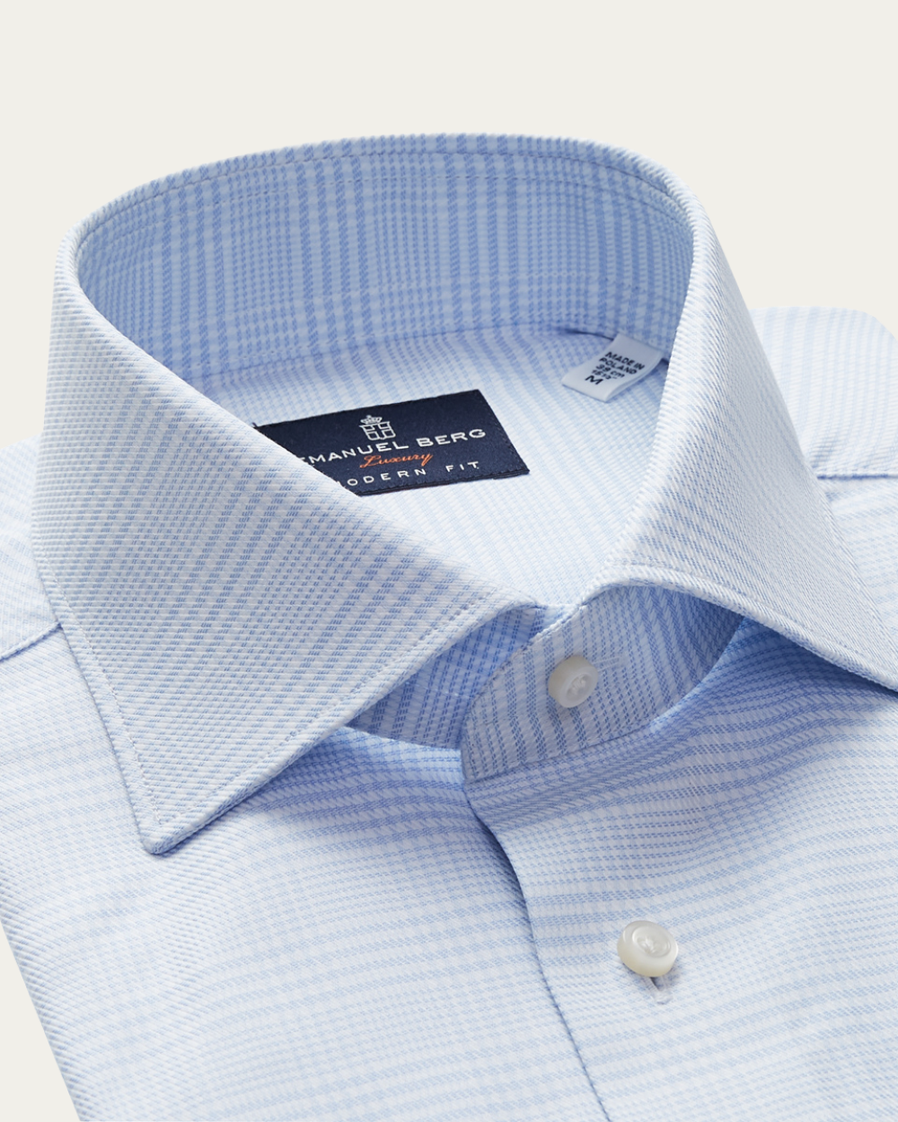 Emanuel Berg | Prince of Wales Check Cotton Shirt