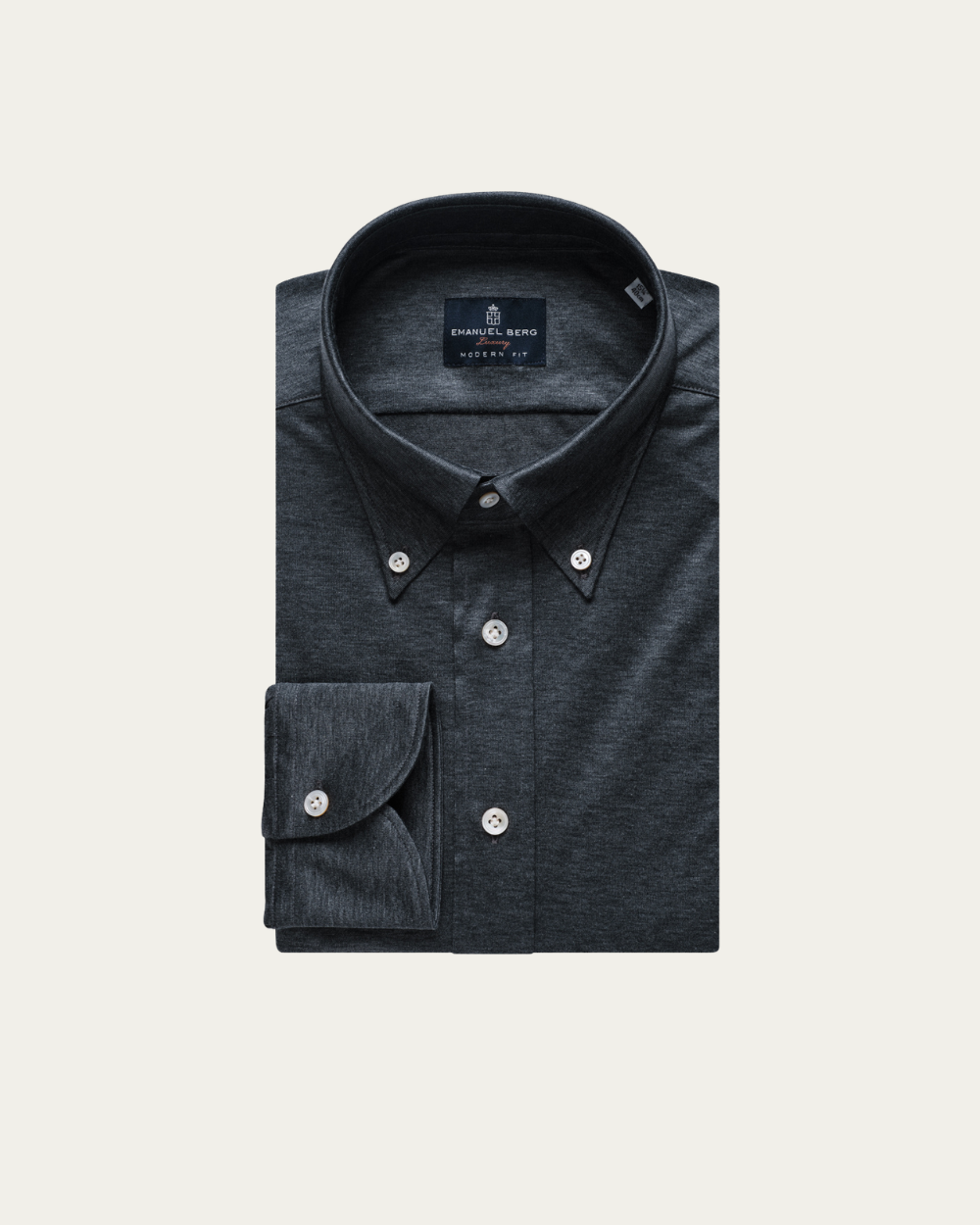 Grafitowa koszula z Jersey'u Loro Piana® | Emanuel Berg