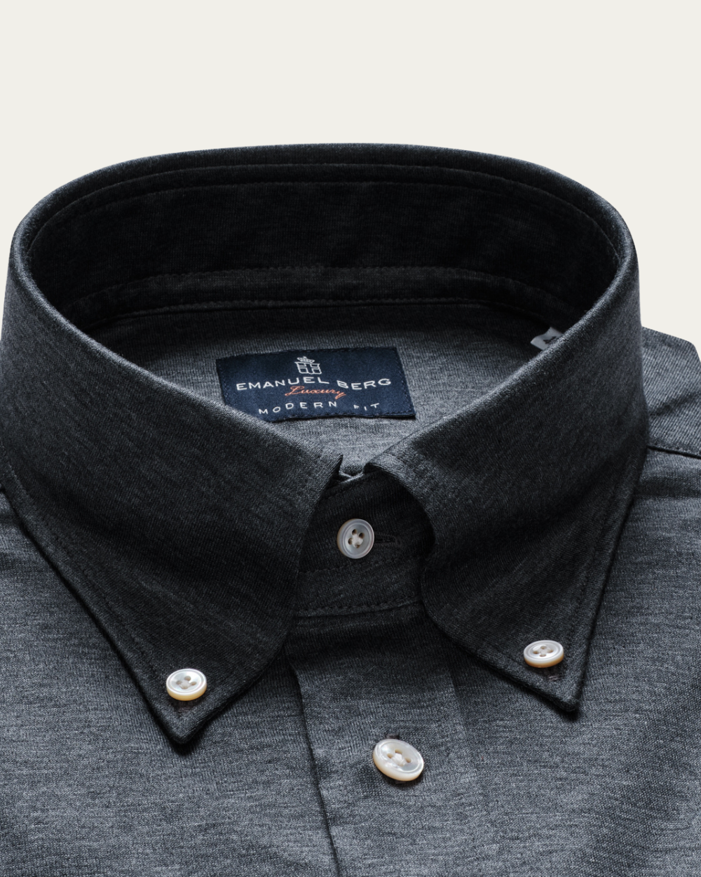 Grafitowa koszula z Jersey'u Loro Piana® | Emanuel Berg