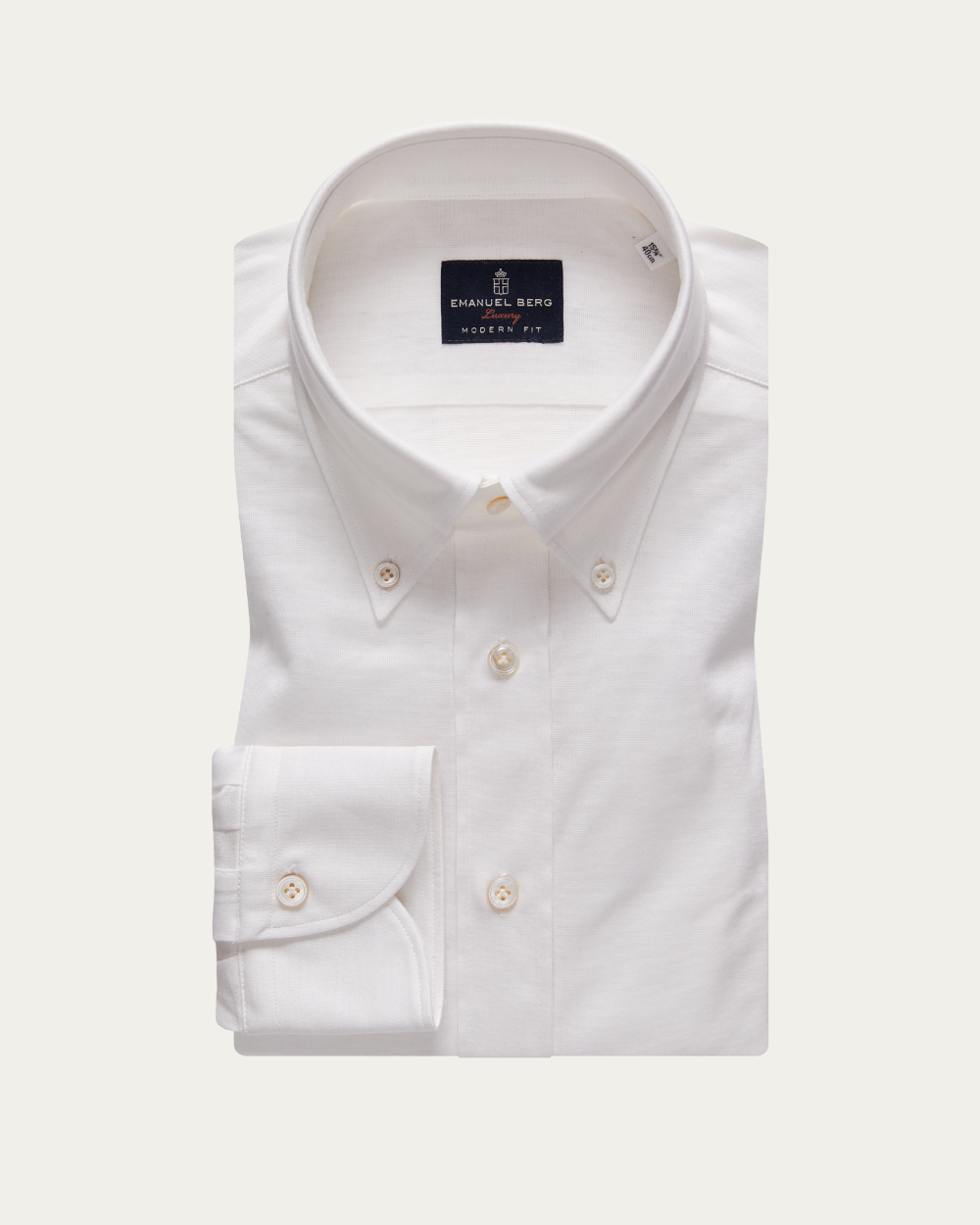 Ivory Loro Piana® Jersey Fabric Shirt | Emanuel Berg