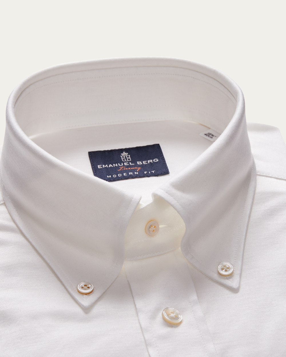 Ivory Loro Piana® Jersey Fabric Shirt | Emanuel Berg