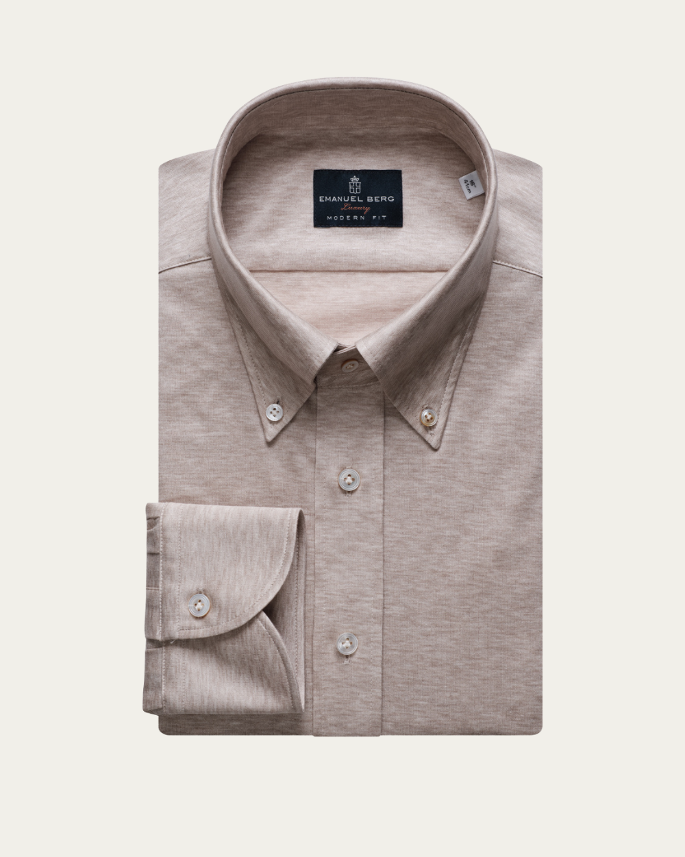 Beige Loro Piana® Jersey fabric Shirt | Emanuel Berg