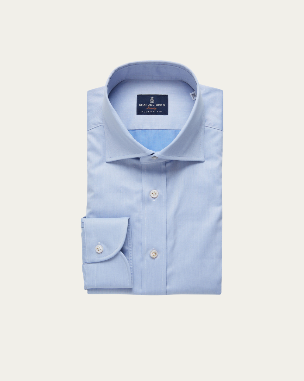 Light Blue Twill Shirt | Emanuel Berg