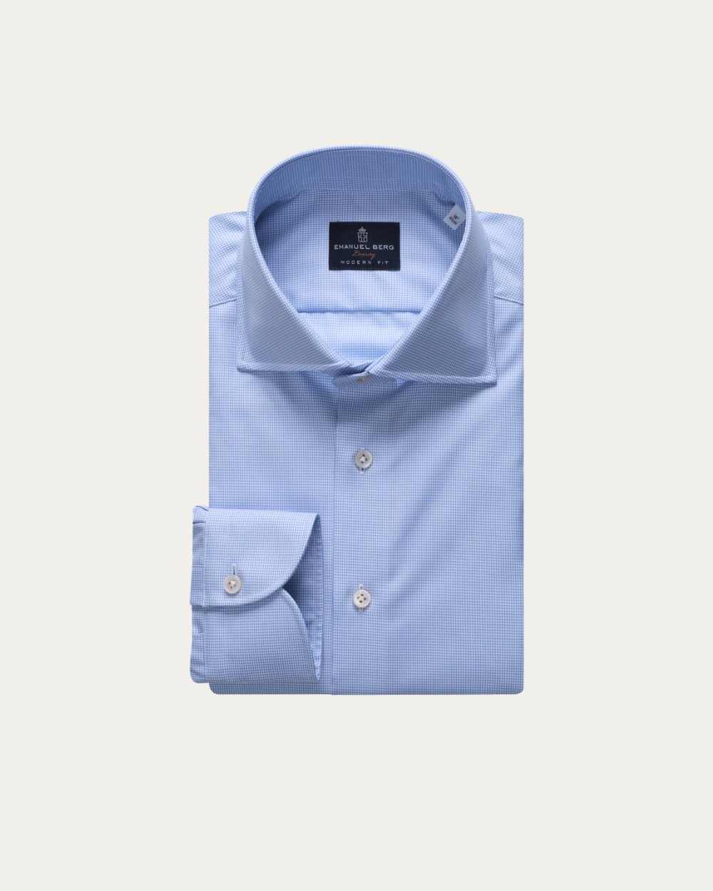 Blue Houndstooth Shirt | Emanuel Berg