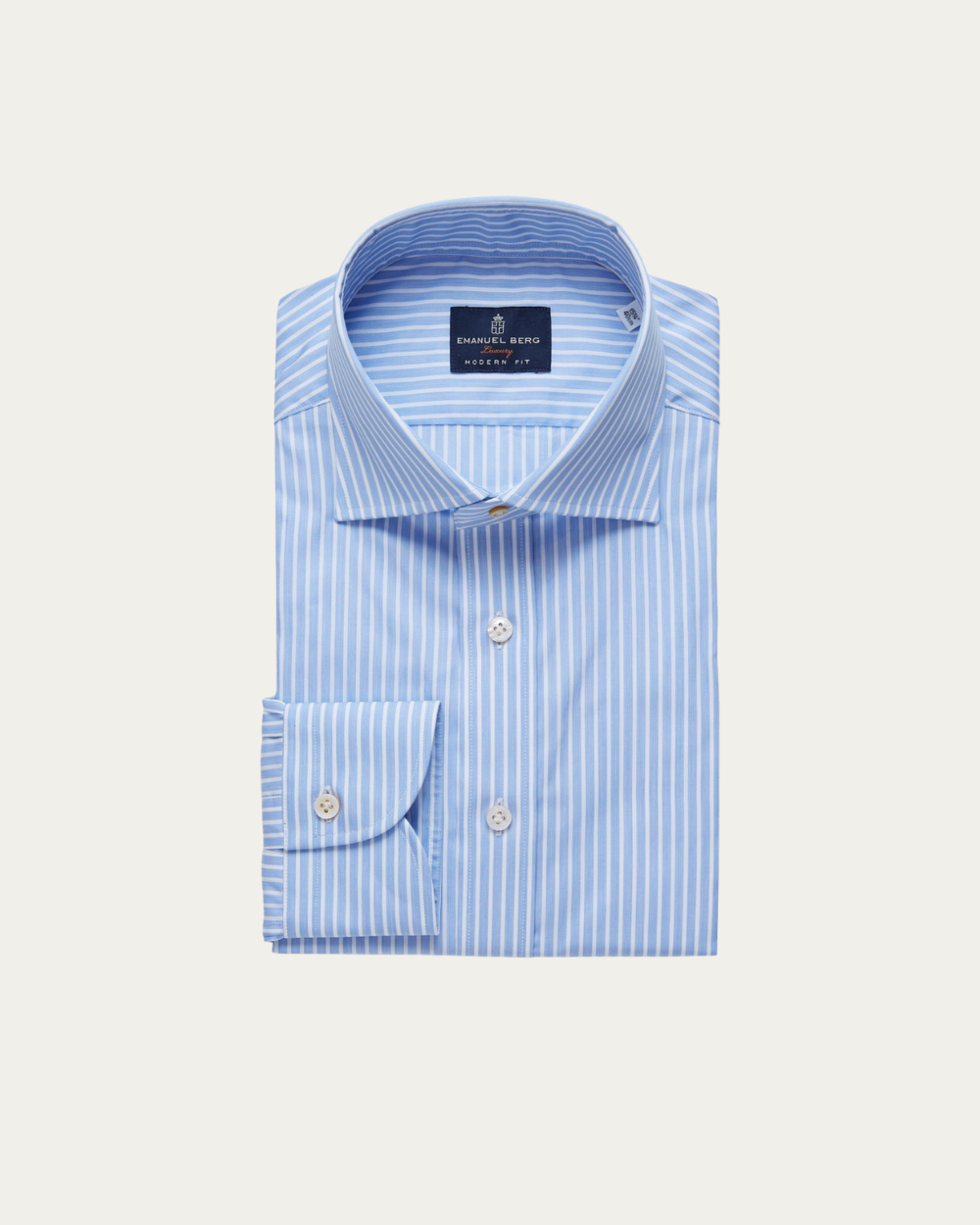 Blue and White Striped Shirt | Emanuel Berg