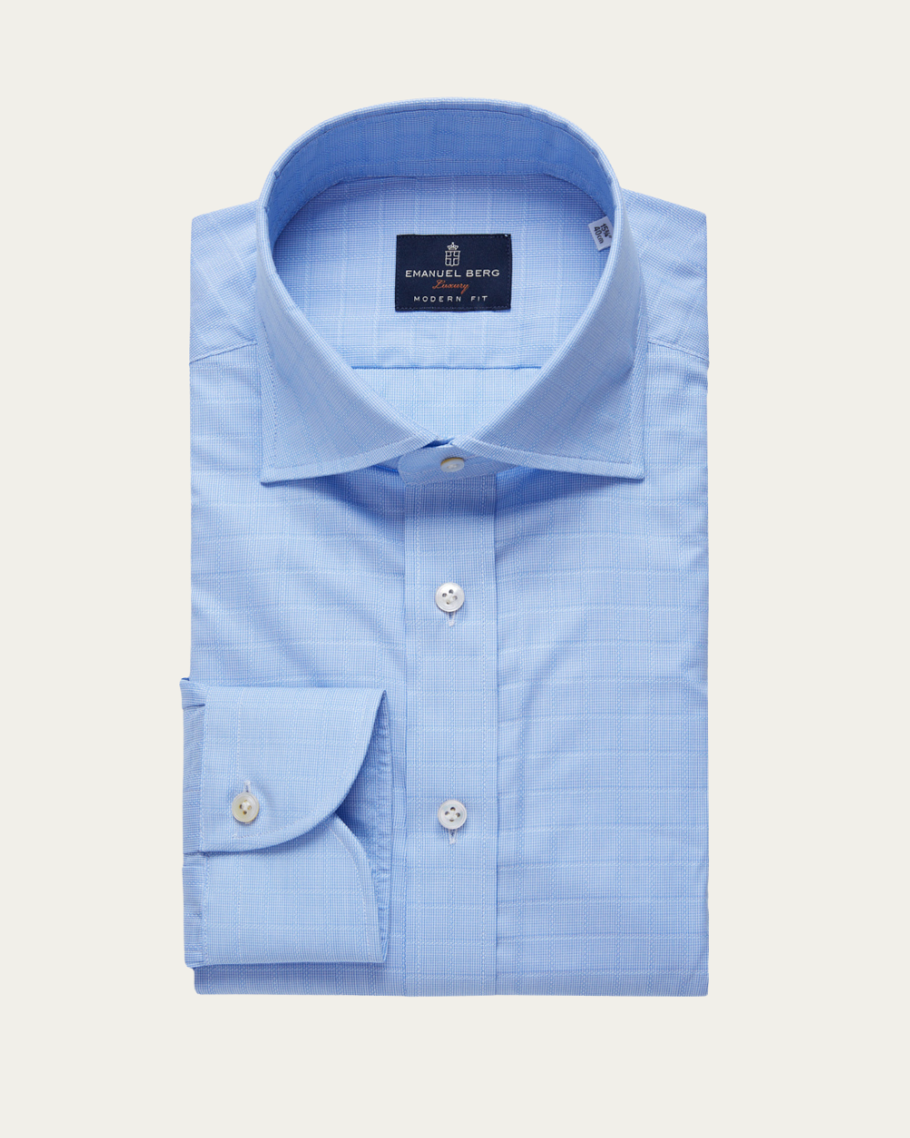 Emanuel Berg | Sky Blue Dobby Shirt