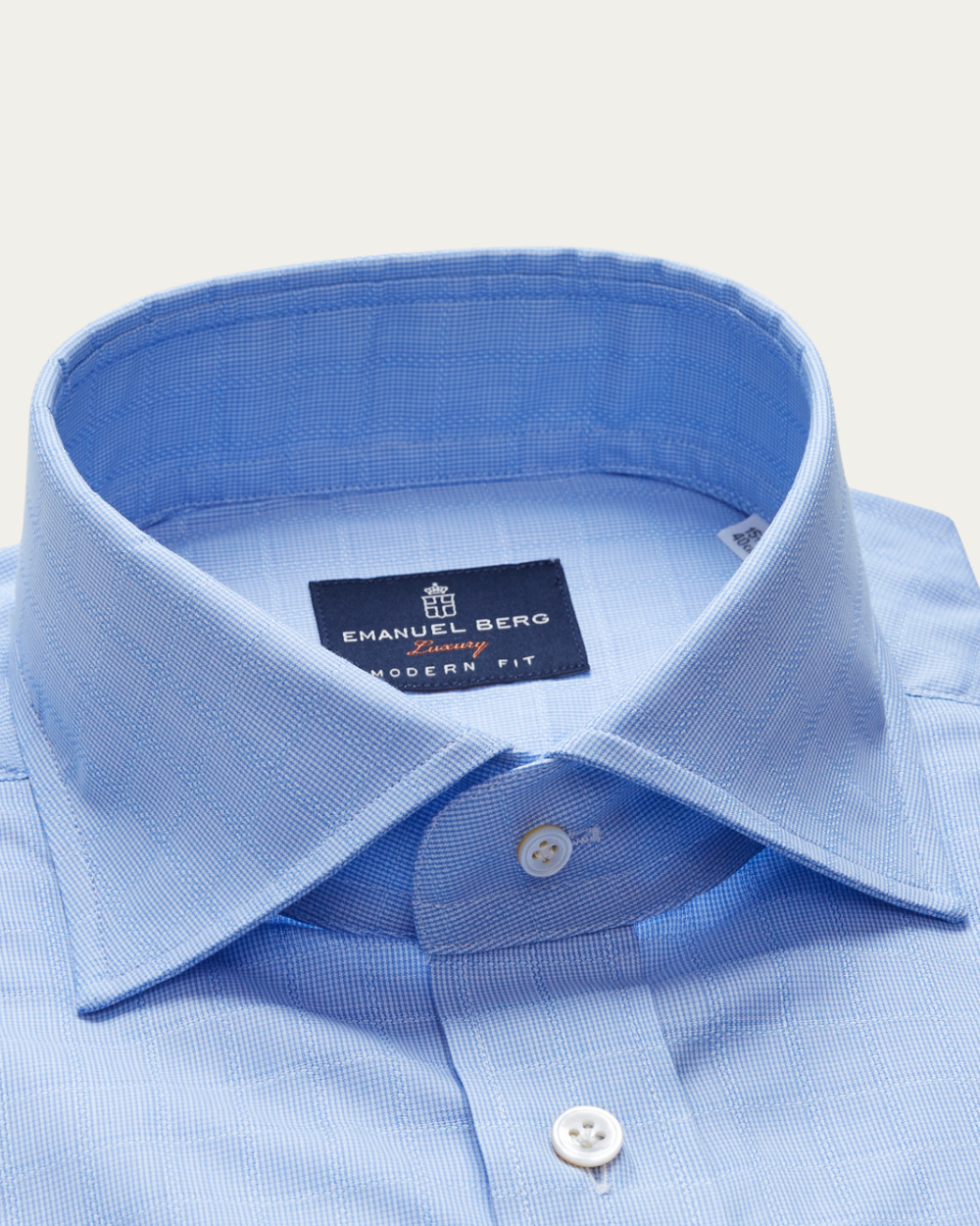 Emanuel Berg | Sky Blue Dobby Shirt
