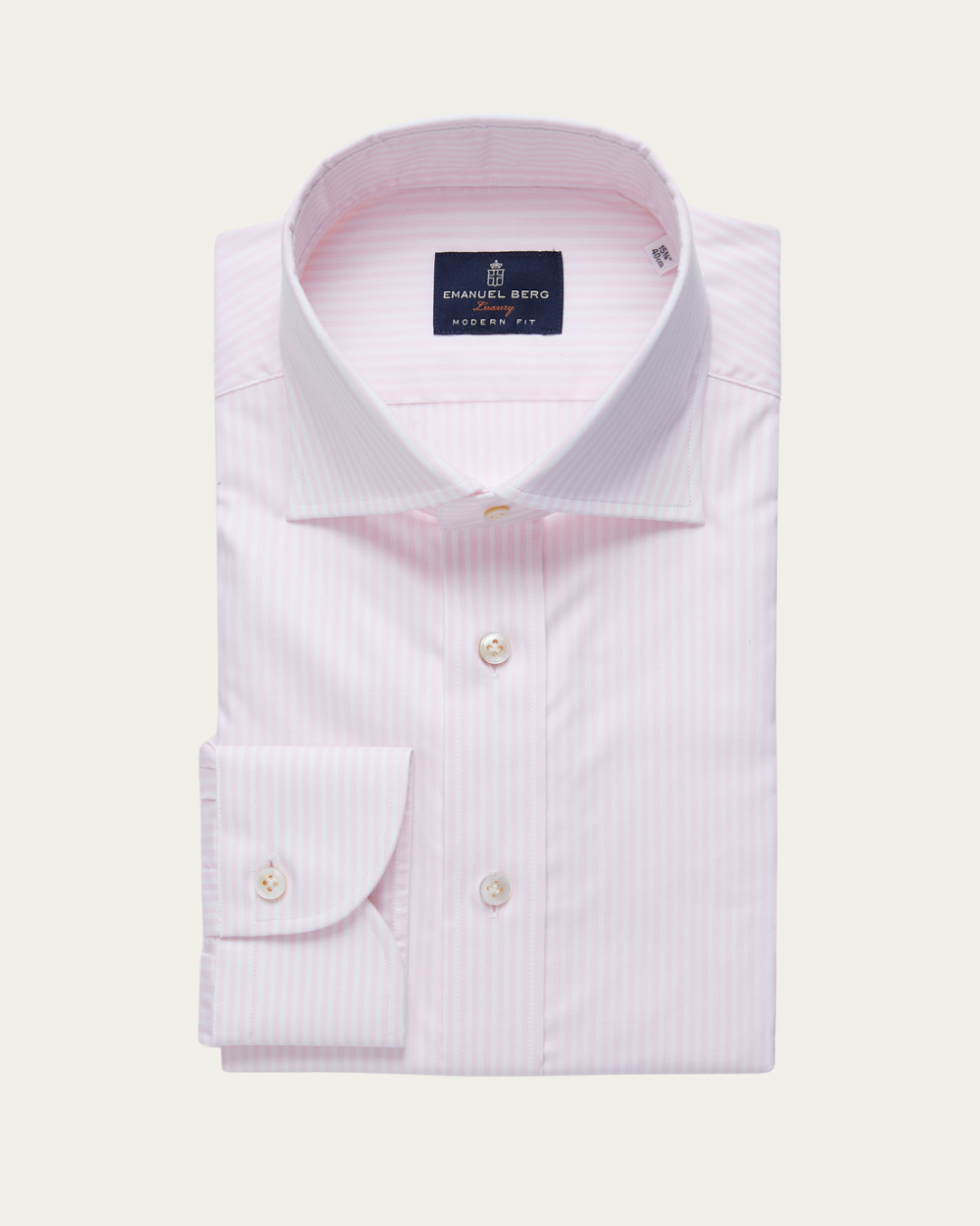 Emanuel Berg | Pink Striped Cotton and Linen Shirt
