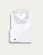 White Longer Sleeves Wrinkle Resistant Twill Shirt