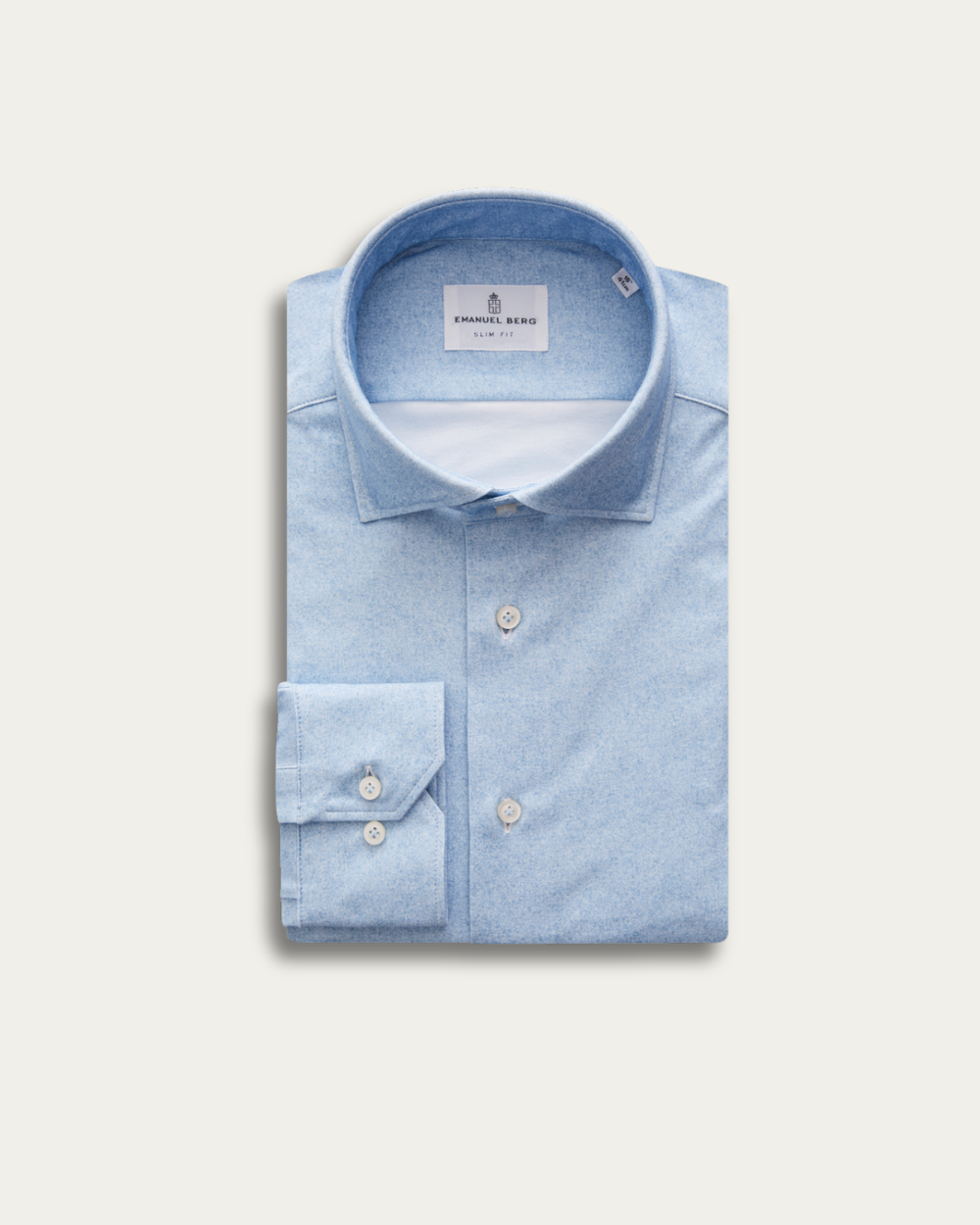 Micro-Patterned 4Flex Cotton Shirt | Emanuel Berg