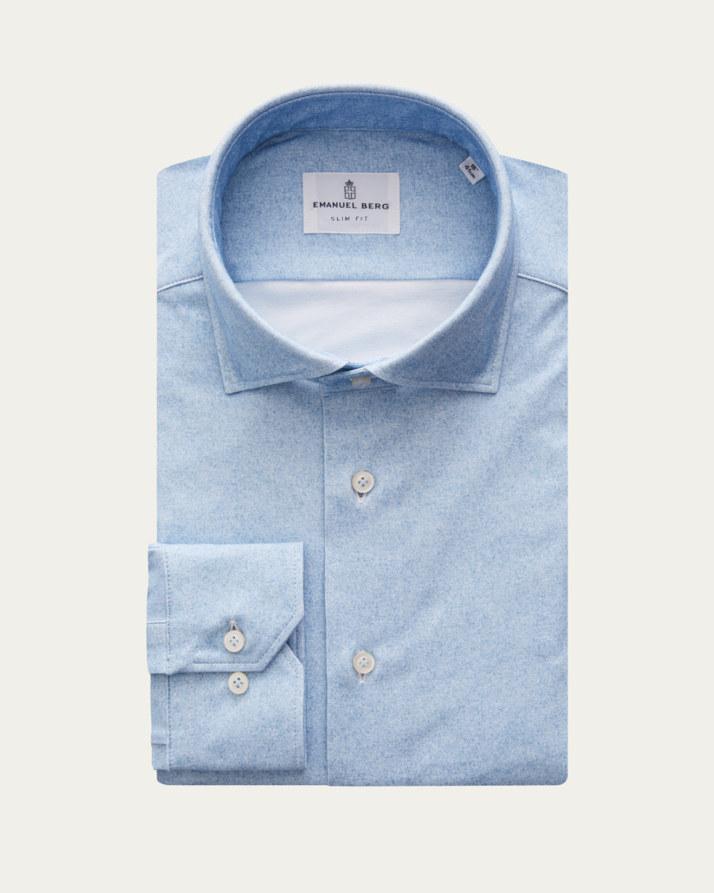 Emanuel Berg | Micro-Patterned 4Flex Cotton Shirt