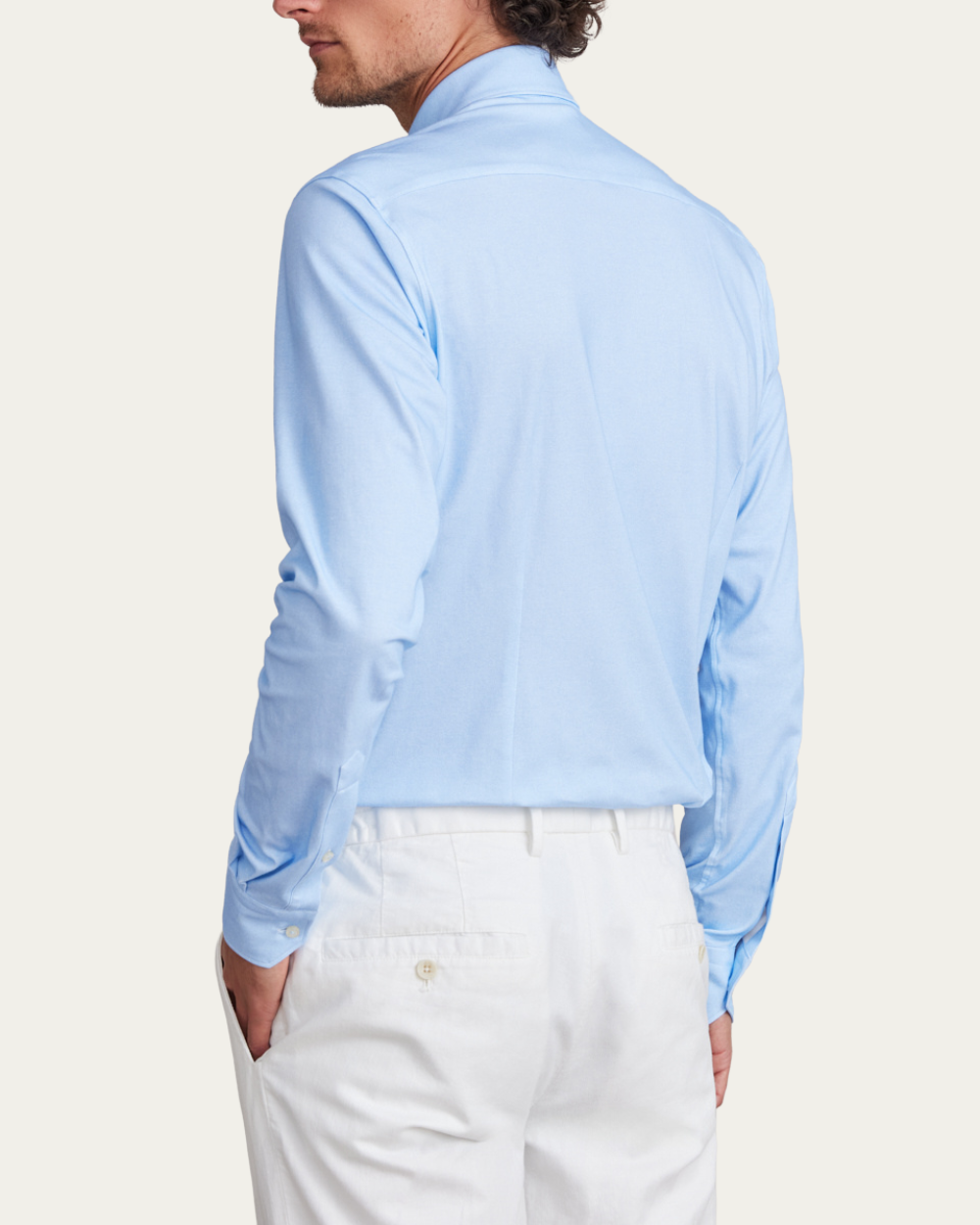 Emanuel Berg | Blue 4Flex Cotton Shirt