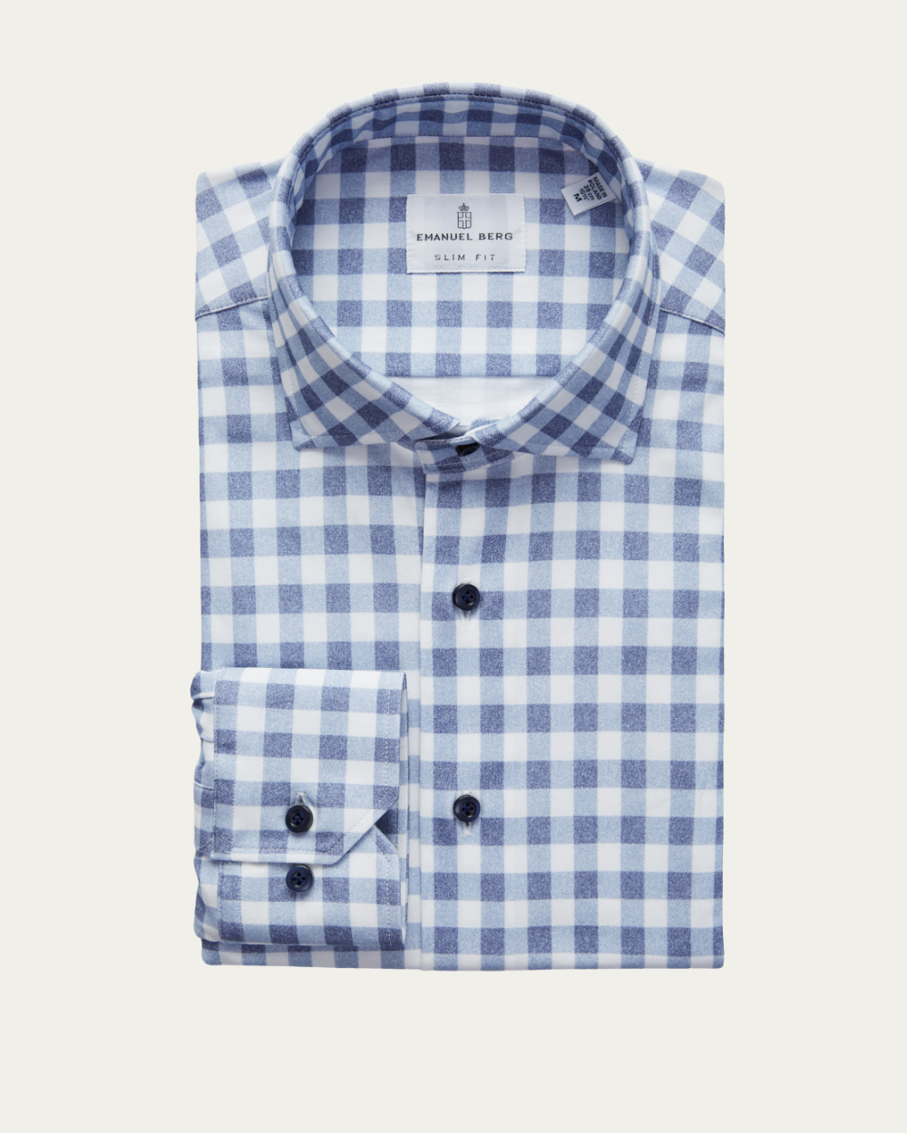 Emanuel Berg | Checked 4Flex Cotton Shirt