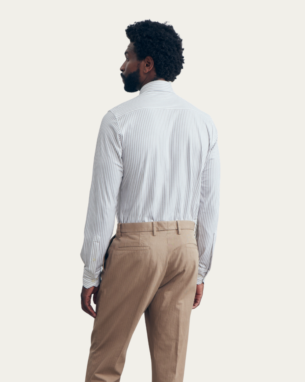 Koszula w paski z bawełny 4Flex | Emanuel Berg