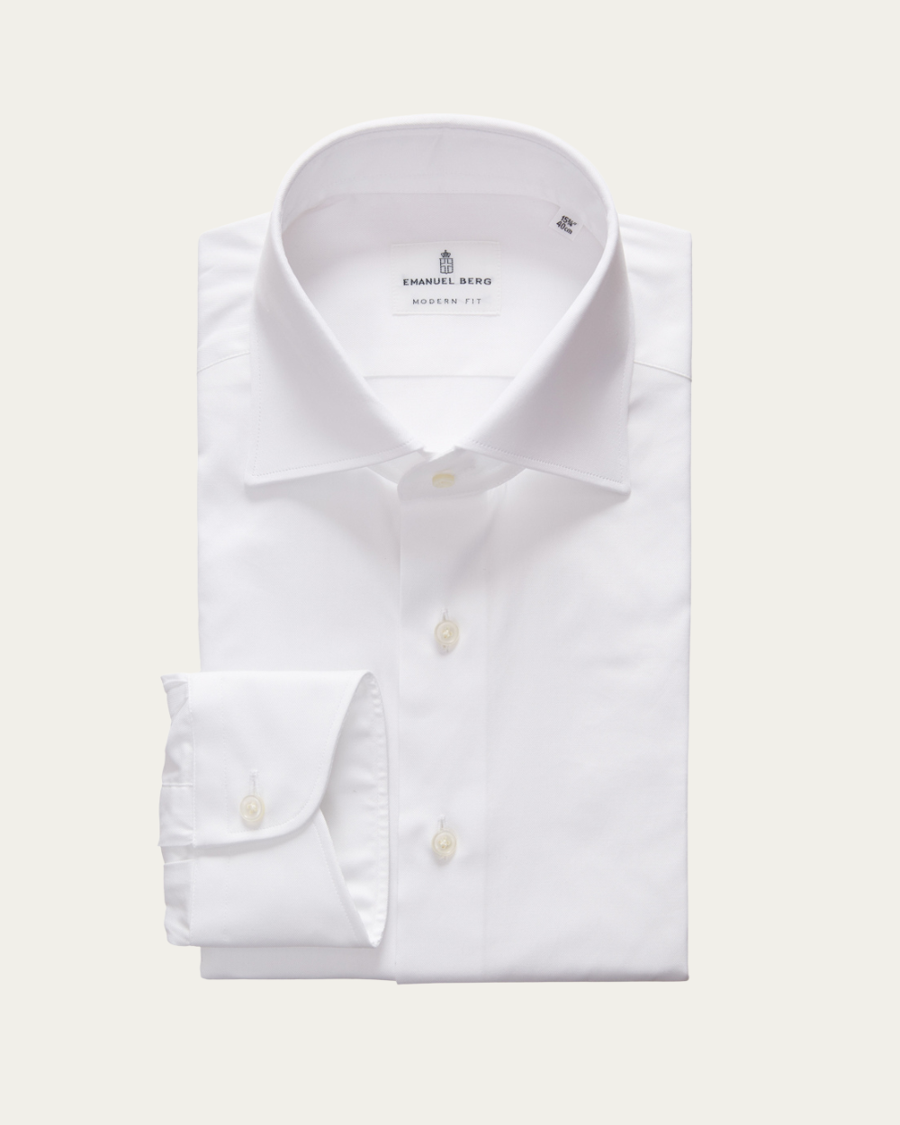 Emanuel Berg | White Twill Shirt