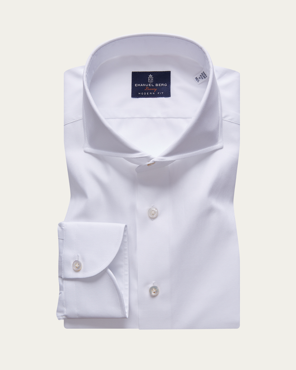 Emanuel Berg | White Royal Oxford Shirt
