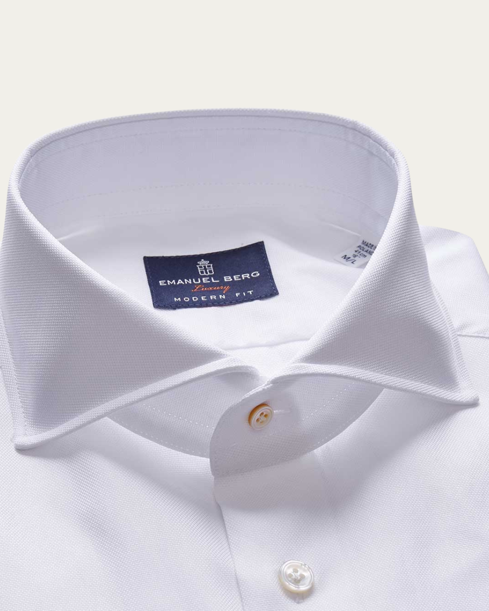 Emanuel Berg | White Royal Oxford Shirt
