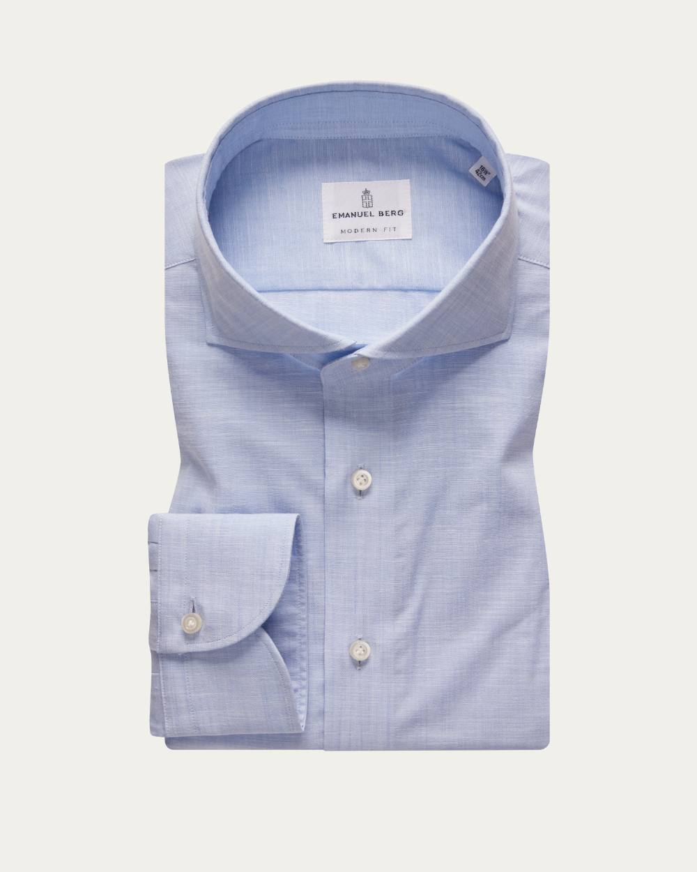 Błękitna koszula z bawełny chambray | Emanuel Berg
