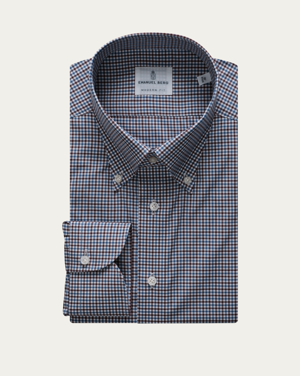 Emanuel Berg | Blue and Brown Check Shirt
