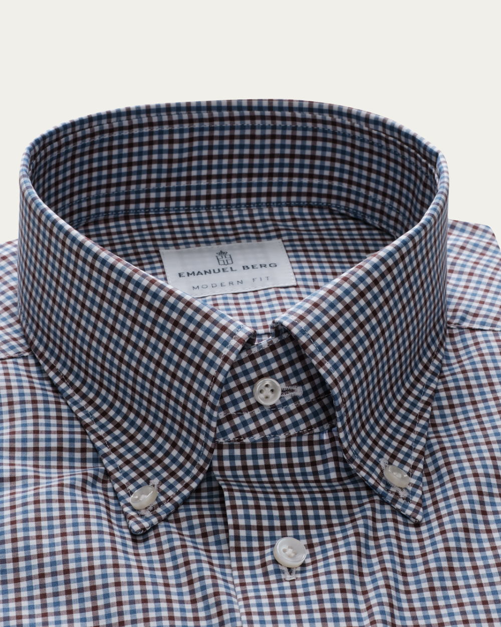 Emanuel Berg | Blue and Brown Check Shirt