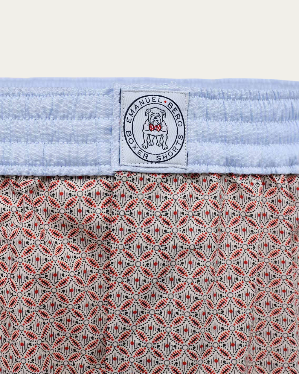 Emanuel Berg | Geometric Pattern Cotton Boxer Shorts