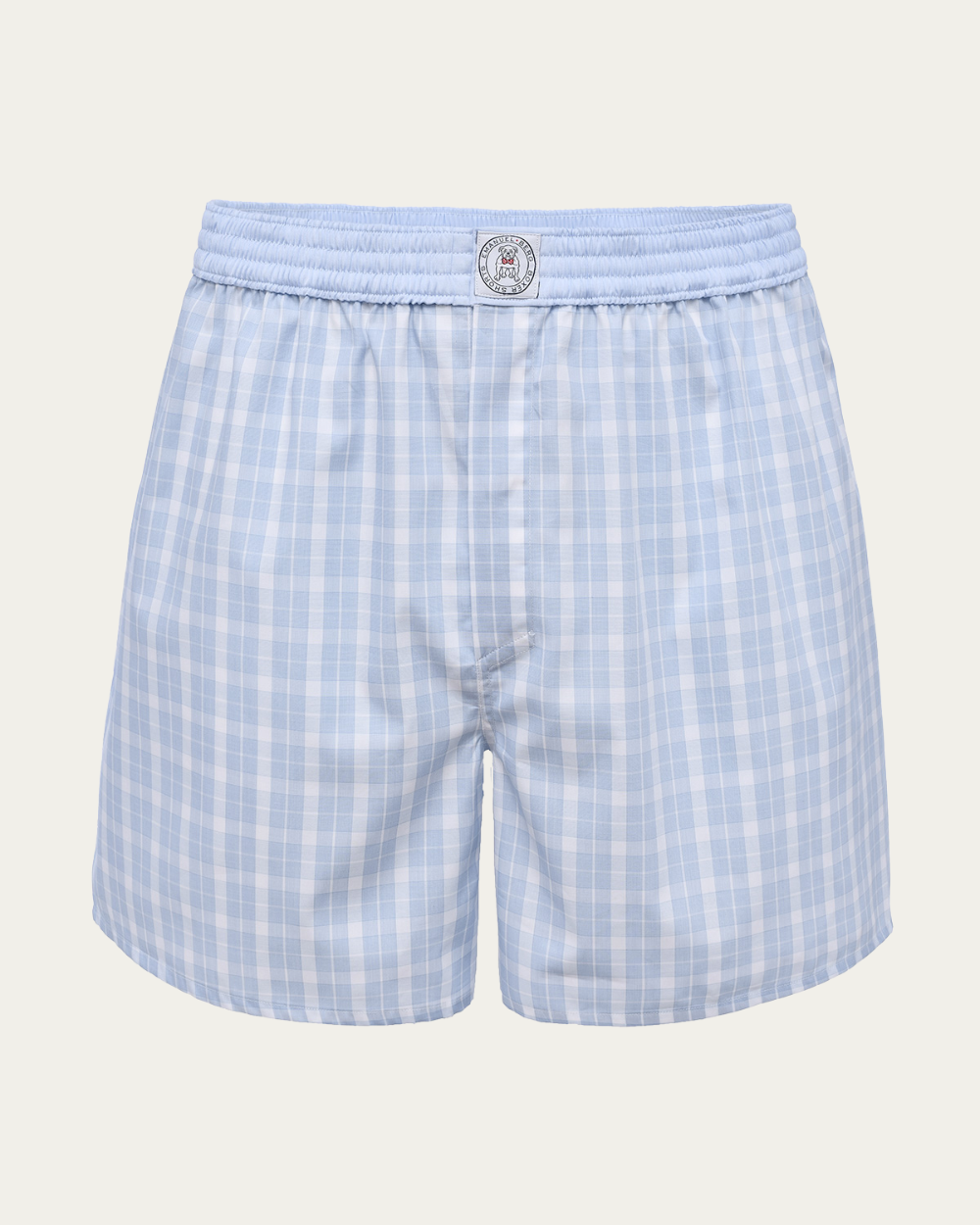 Emanuel Berg | Light Blue Check Cotton Boxer Shorts
