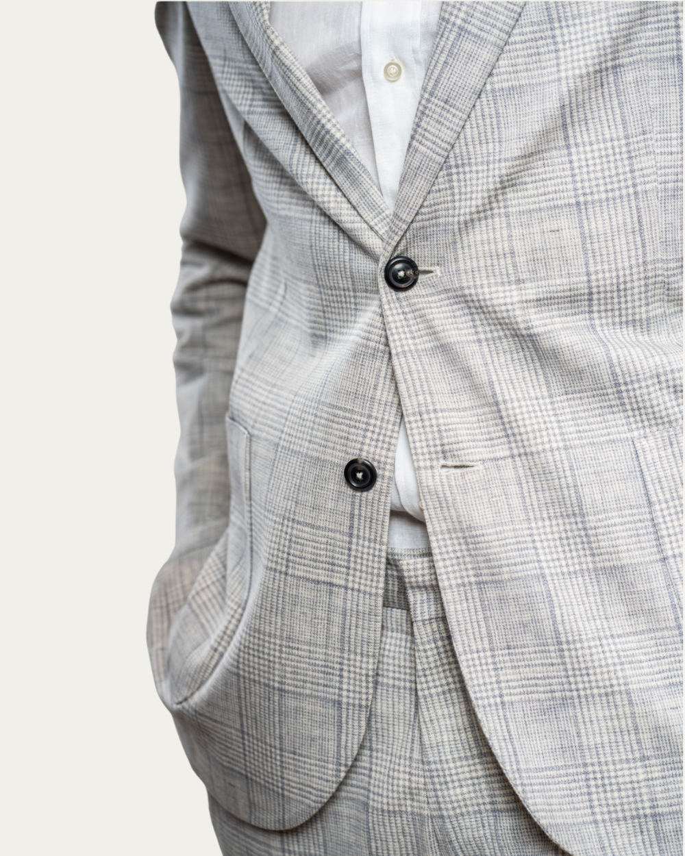 Circolo - Prince of Wales Single Breasted Jacket