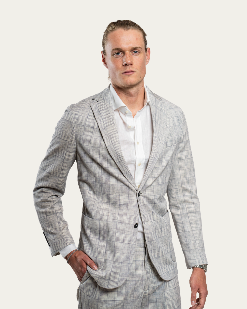 Circolo - Prince of Wales Single Breasted Jacket