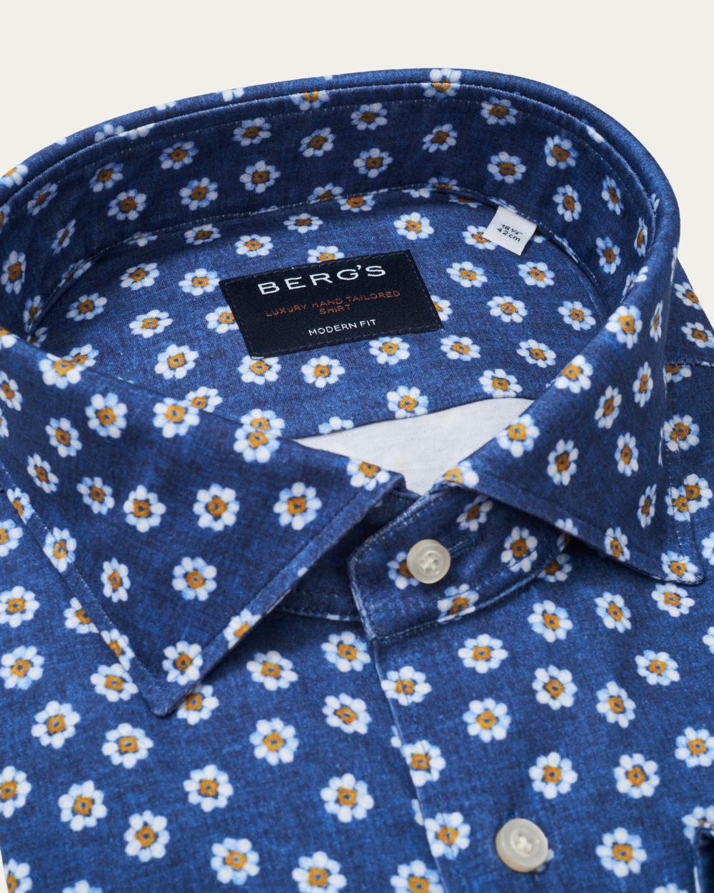 Koszula bawełniana Floral 4Flex | BERG’S