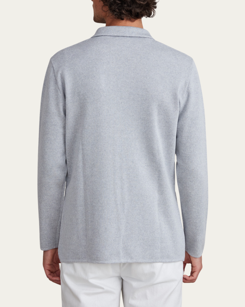 Emanuel Berg | Light Grey Merino Wool Cardigan