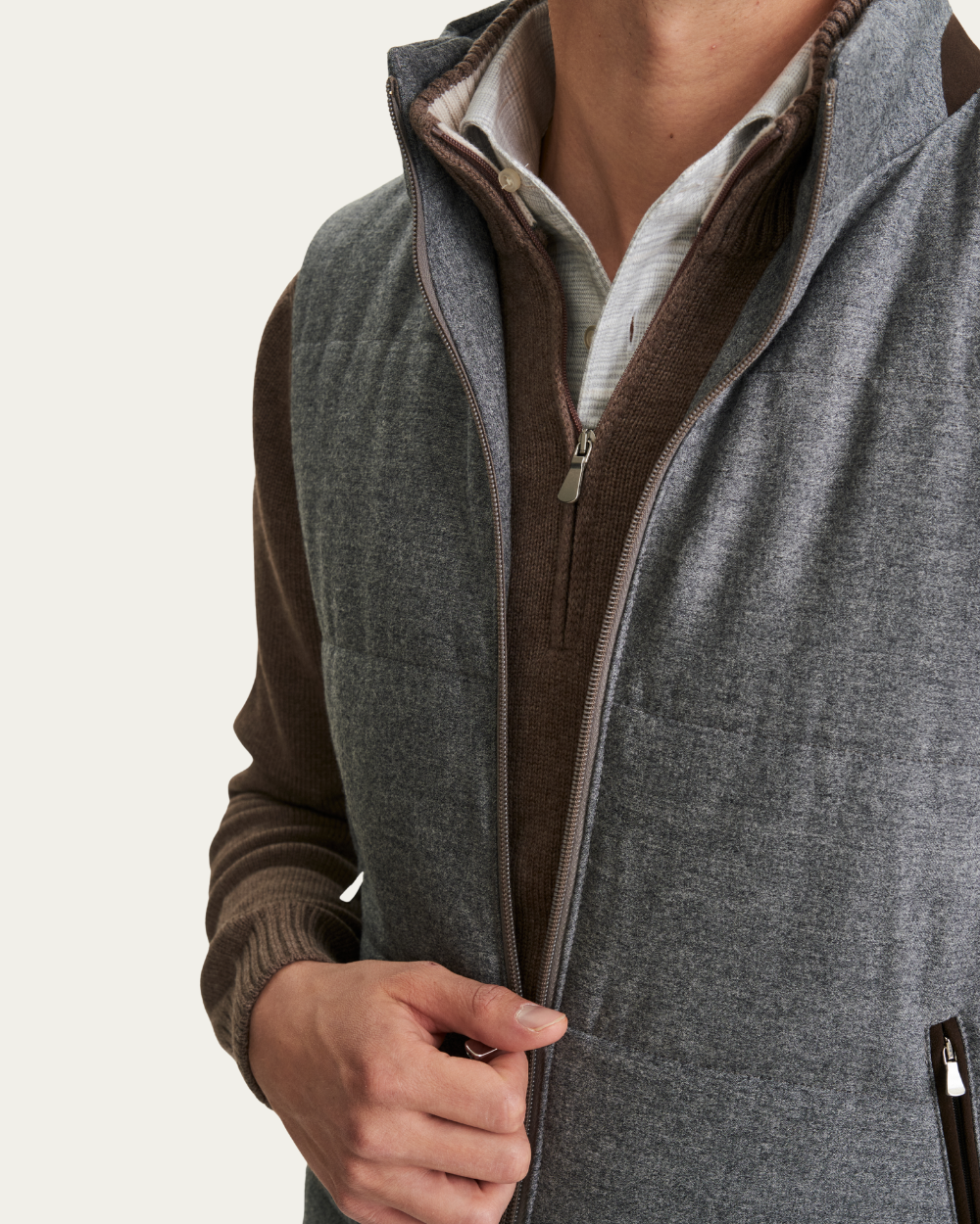 Kamizelka Chicago Silver Monostretch Twill | Emanuel Berg