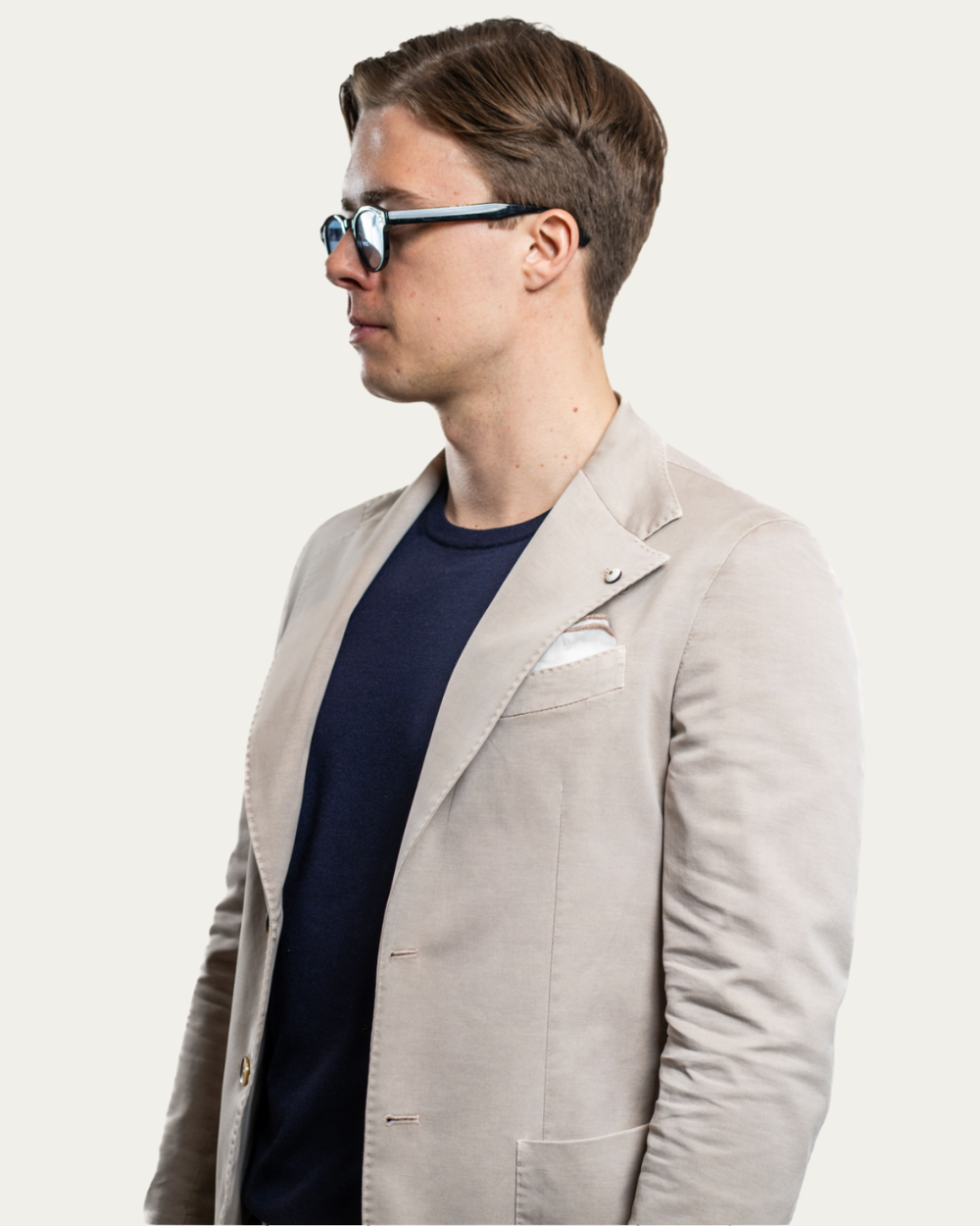 Beżowa marynarka Jack Stretch Regular Fit | L.B.M 1911