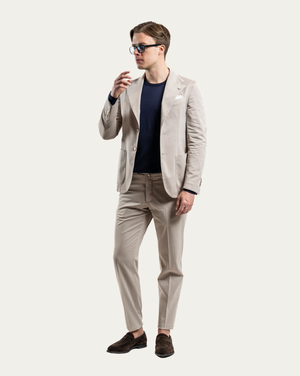 Beżowa marynarka Jack Stretch Regular Fit | L.B.M 1911