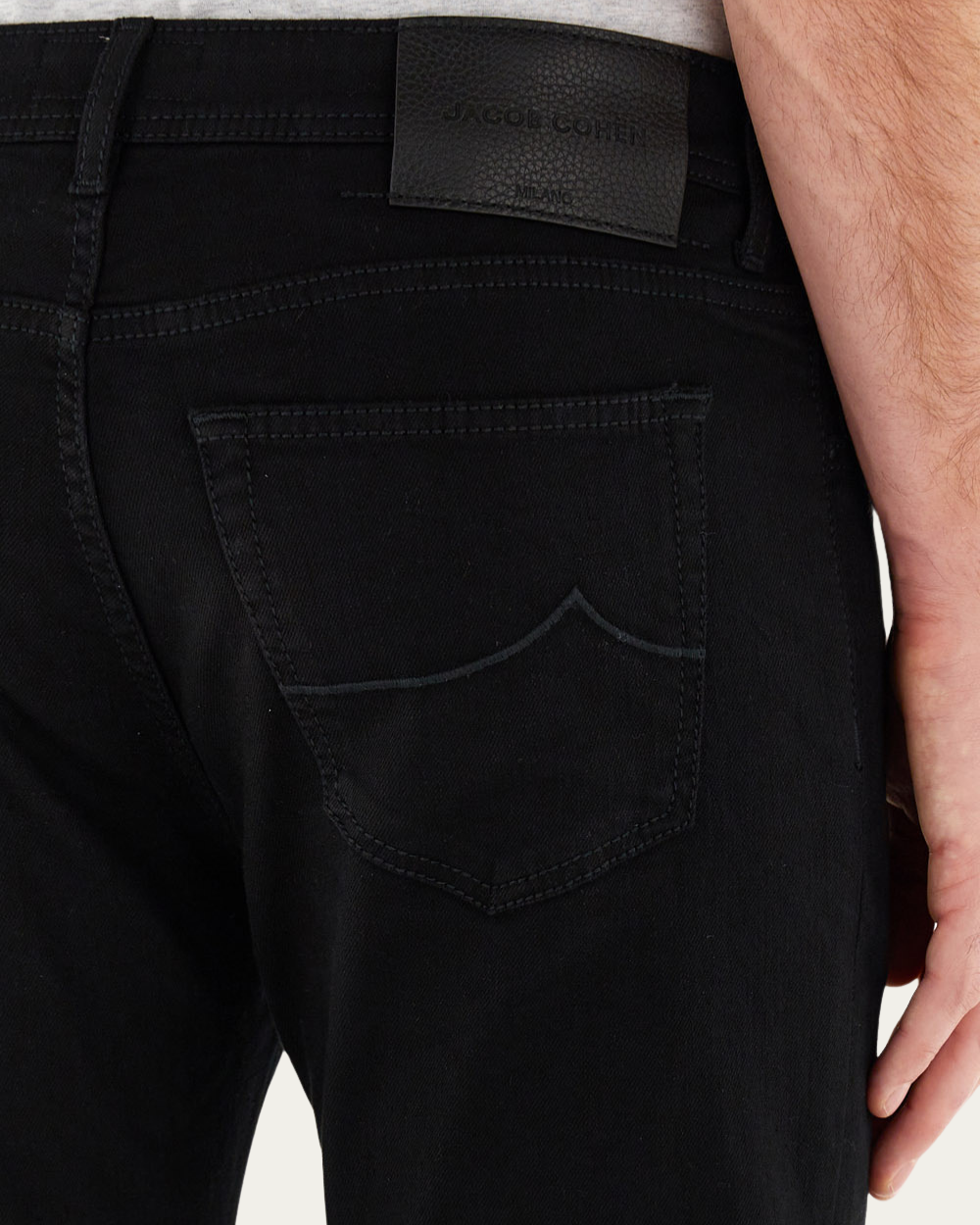 Jacob Cohen - Bard Jeans Slim Fit black - deerskin patch