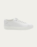 Białe sneakersy ze skóry cielęcej