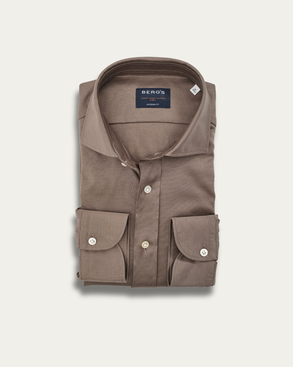 Taupe koszula Jersey Filo di Scozia | BERG’S