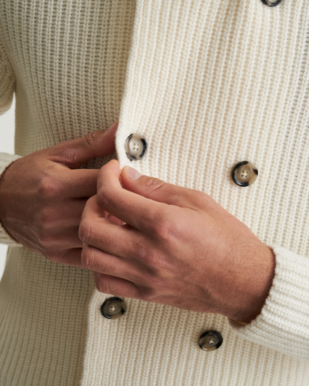 Dwurzędowy kardigan w kolorze złamanej bieli | Ferrante