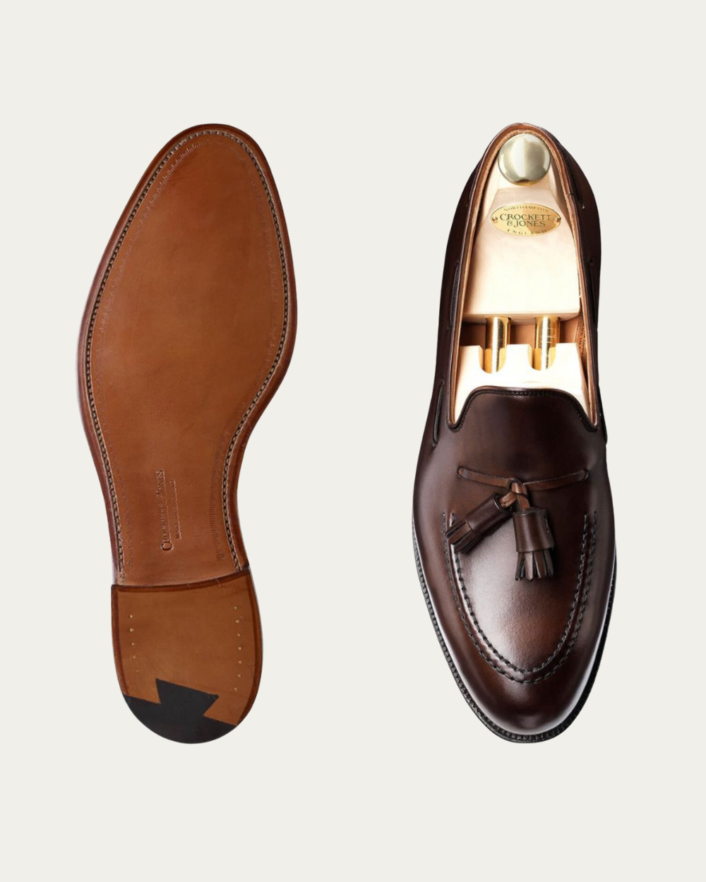 Crockett & Jones - Dark Brown Burnished Calf Cavendish Loafers