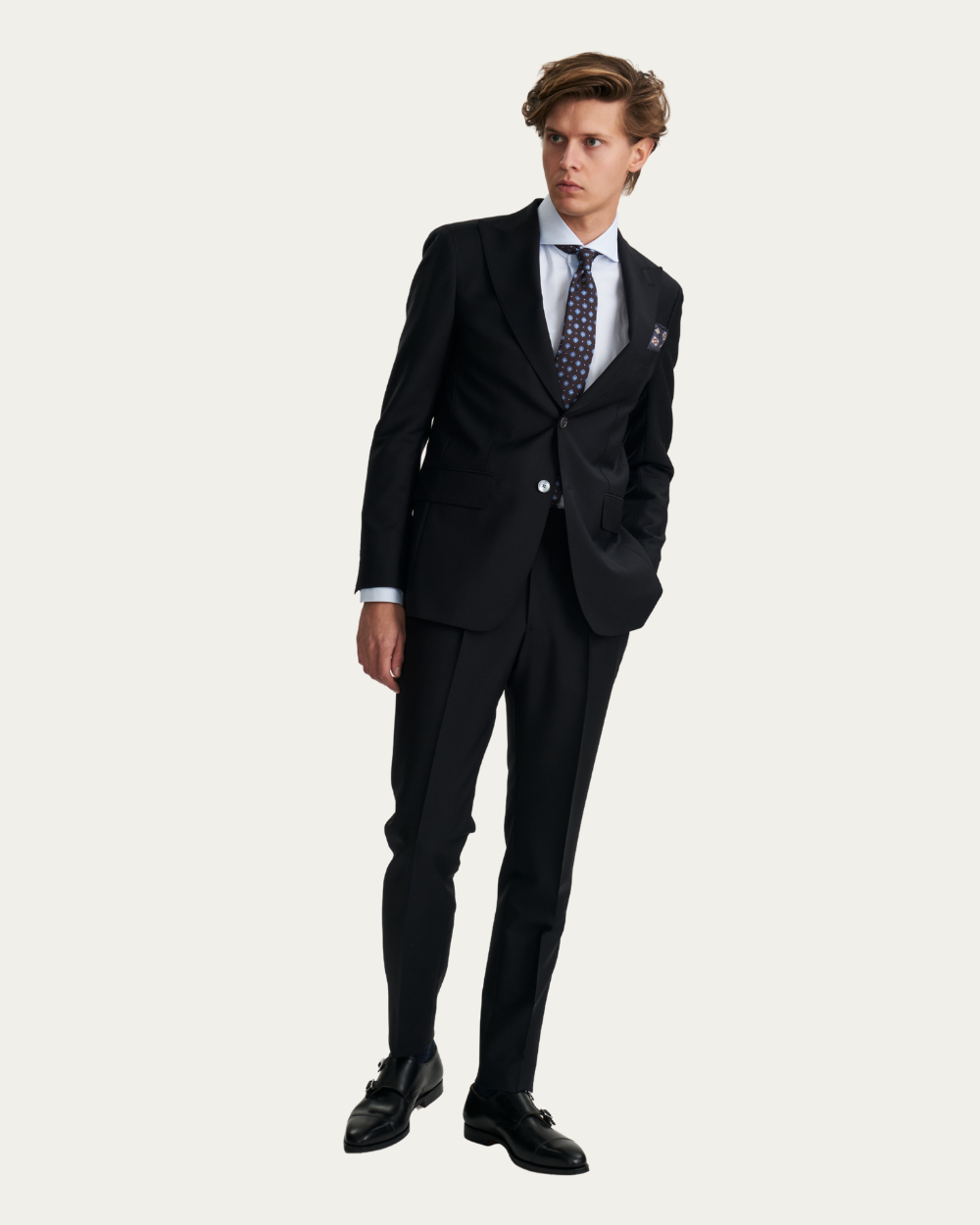 Black Wool & Mohair Suit | Emanuel Berg