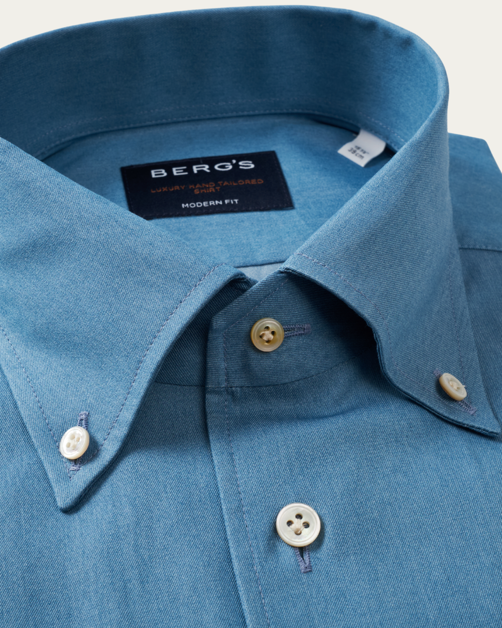 Blue Cotton Bellagio Denim Shirt | BERG’S