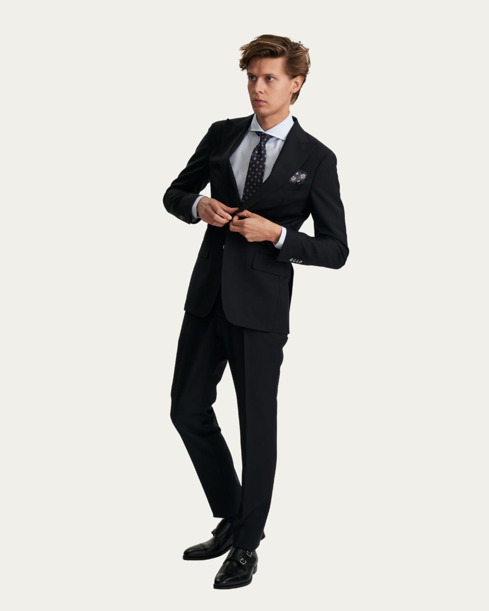 Black Wool & Mohair Suit | Emanuel Berg